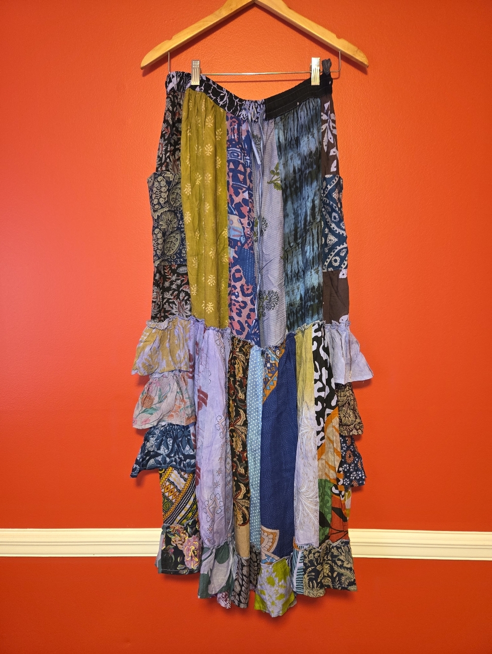 ANANTA Bohemian Patchwork Wide Legs ONE SIZE - Picture 5 of 13